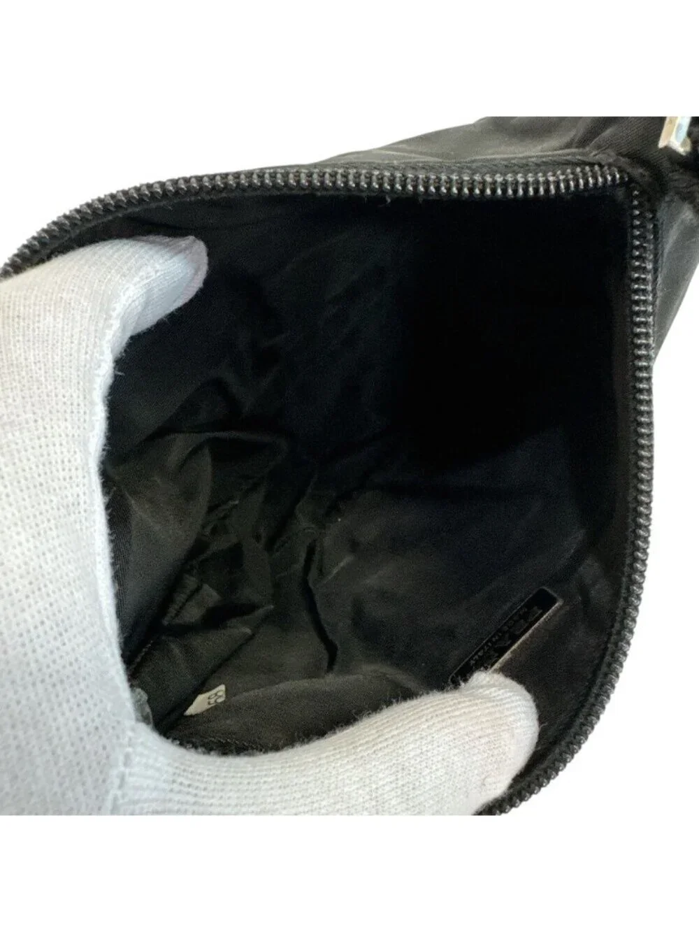 Prada Mini Bag Logo Accessory Pouch Triangle